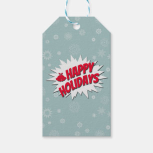 Happy Holidays Geschenkanhänger