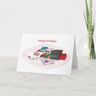 Happy Holidays - Geschenke aus dem Herzen Feiertagskarte