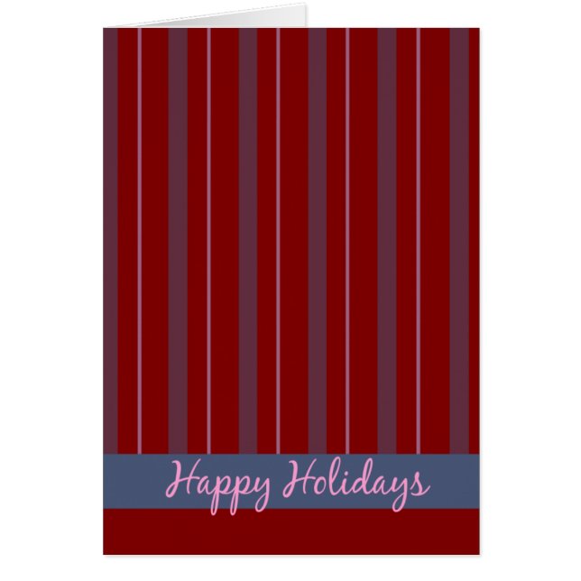 Happy Holidays gestreift (Vorne)