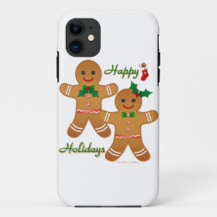 Happy Holidays Gingerbread Man Boy Girl Case-Mate iPhone Hülle