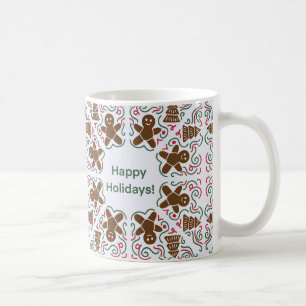 Happy Holidays Gingerbread Tasse