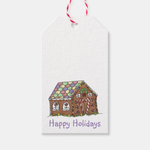 Happy Holidays Gingerbread Weihnachtscreme Geschenkanhänger