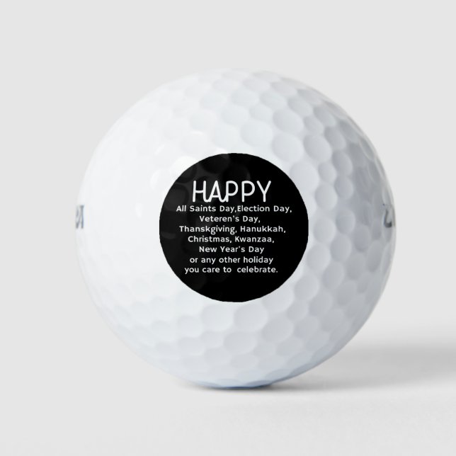 Happy Holidays Golfball (Vorderseite)