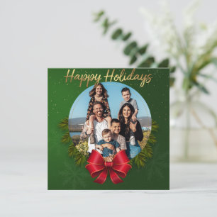 Happy Holidays Green Foto Weihnachten