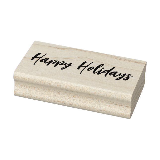 Happy Holidays Gummistempel (Stempel)