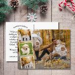 Happy Holidays Hand Letted Foto Collage Gold Folien Feiertagspostkarte<br><div class="desc">Mit dieser festlichen Postkarte mit "Happy Holidays" in einem handgeschriebenen Kalligraphie-Schriftart in Echtgoldfolie - zusammen mit 4 Ihrer Lieblings-Fotos, umgeben von einer Goldfolie. Fügen Sie einfach Ihren eigenen typisierten Urlaub Gruß auf die Rückseite oder löschen Sie die Notiz, um Platz für eine handschriftliche Notiz verlassen. Fügen Sie auch Ihre Rücksendeadresse...</div>