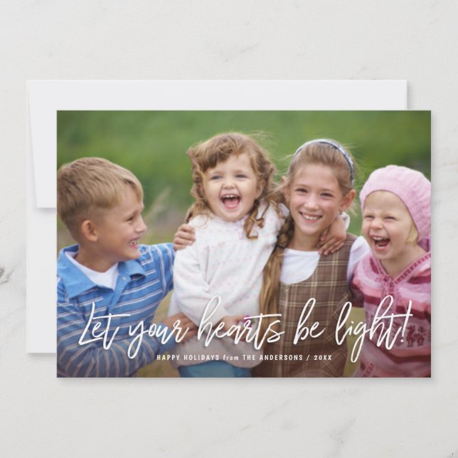 Happy Holidays Handgeschriebenes Skriptangebot übe Feiertagskarte (Vorderseite)