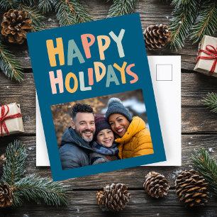 HAPPY HOLIDAYS Handmade Custom FOTO Weihnachten