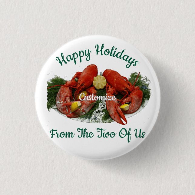 Happy Holidays Hummer Dinner Thunder_Cove Button (Vorderseite)