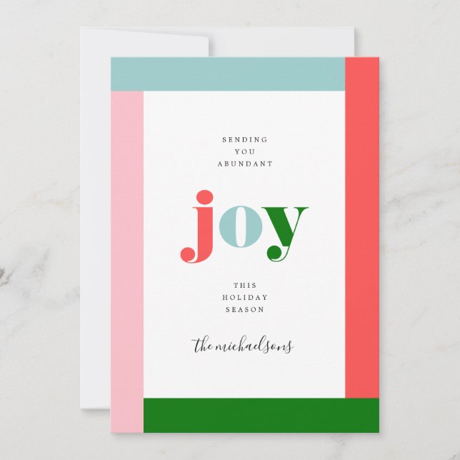 HAPPY HOLIDAYS | Ich wünsche Euch Freude (Vorderseite)