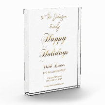 Happy Holidays Imitate Gold Script Einzigartiges W