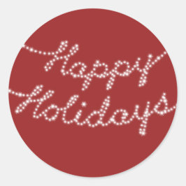 Happy Holidays in Twinkle Lights Sticker