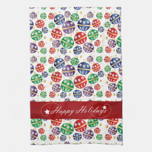 Happy Holidays Jingle Bell Weihnachten Handtuch