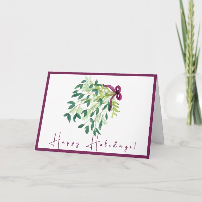 Happy Holidays Karte (Vorderseite)