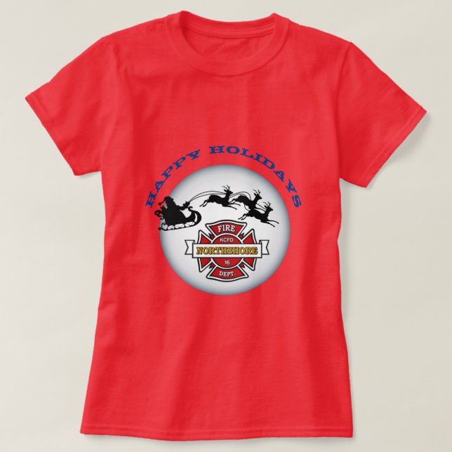 Happy Holidays KCFD Northshore T-Shirt (Design vorne)