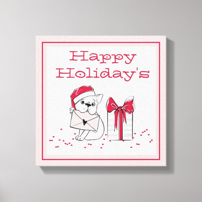 Happy Holidays Leinwanddruck (Vorderseite)