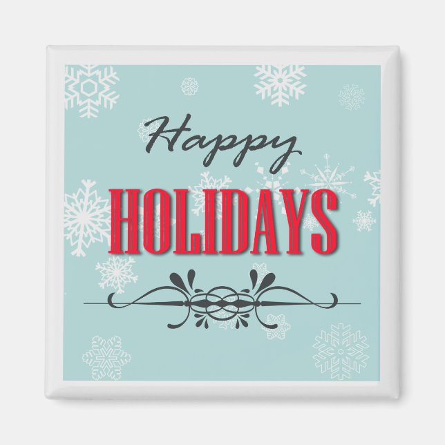Happy Holidays Magnet (Vorne)