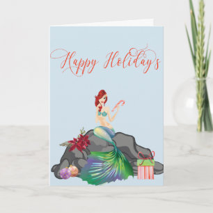 Happy Holidays Meerjungfrau Hübsche Weihnachten