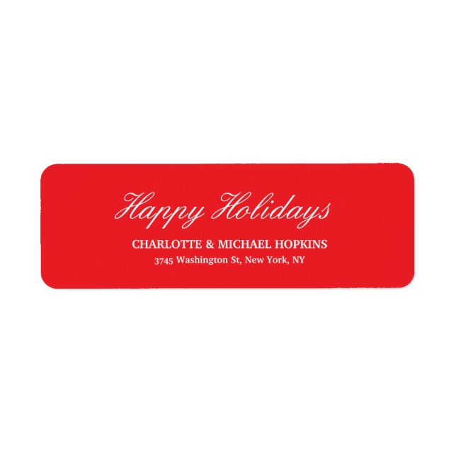 Happy Holidays Merry Christmas Bright Red Family (Vorne)