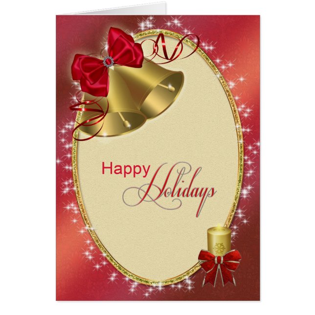 "Happy Holidays" mit Glocken (Vorne)