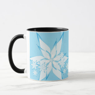 Happy Holidays mit Snowflake Art Tasse