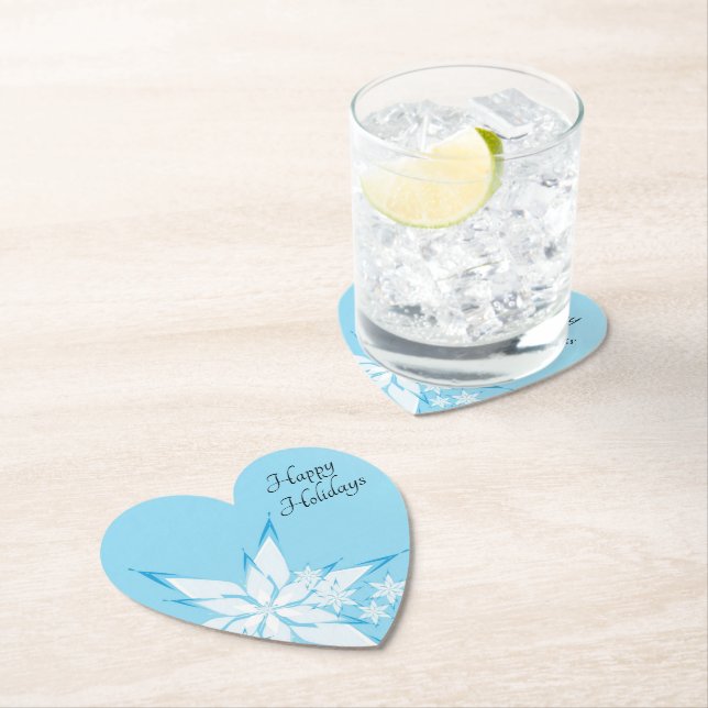 Happy Holidays mit Snowflake Art Untersetzer (Vor Ort)