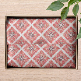 Happy Holidays Modern Bold Bold Red Floral Weihnac Seidenpapier