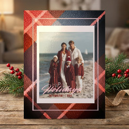 Happy Holidays Modern Family photo postcard Postkarte