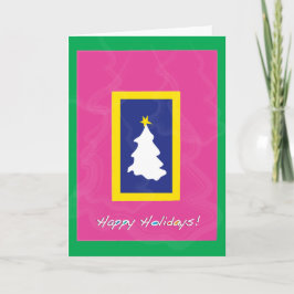Happy Holidays | Modernes Design Feiertagskarte