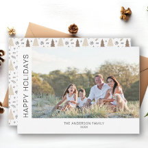 Happy Holidays Modernes Minimales Foto