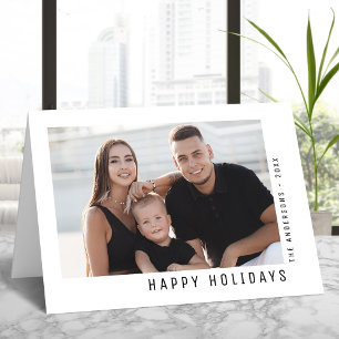 Happy Holidays Modernes Minimalistisches einfaches Feiertagskarte