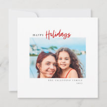 Happy Holidays Modernes Script Minimalistisches Fo