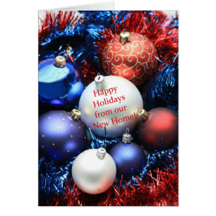 Happy Holidays - New Address Christmas Card