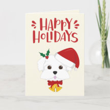 Happy Holidays - Niedlich maltesische Weihnachten