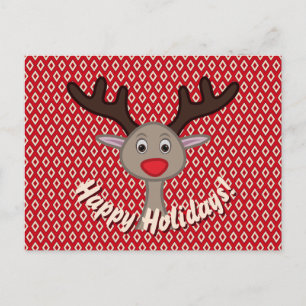 Happy Holidays Niedlich Rentier Weihnachten