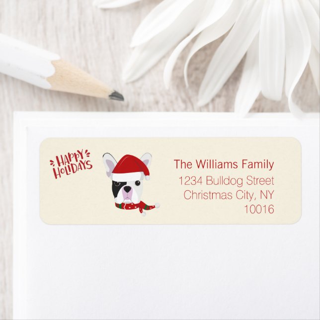 Happy Holidays - Niedlicher französischer Bulldog  (Insitu)