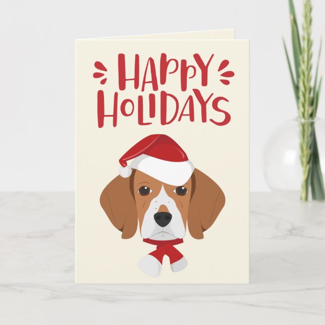 Happy Holidays - Niedlicher Weihnachtsmann - Weihn Feiertagskarte (Vorderseite)