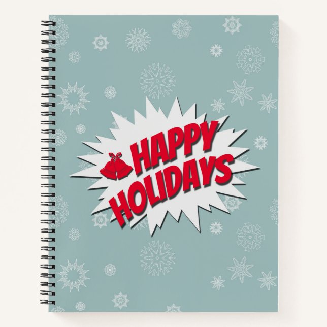 Happy Holidays Notizbuch (Vorderseite)