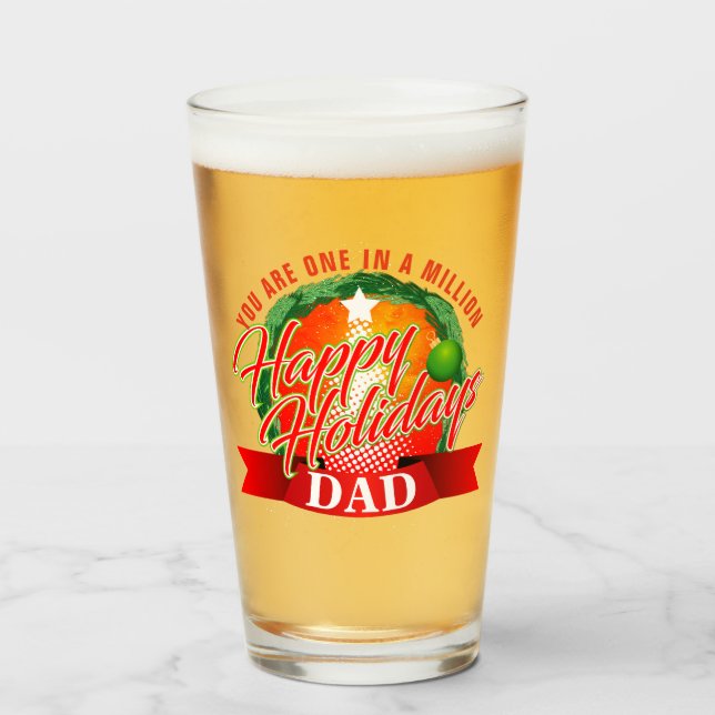 Happy Holidays / One in a Million VATER (Ihr Text) Glas (Vorne (Gefüllt))