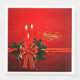 Happy Holidays - Paper Napkin Serviette