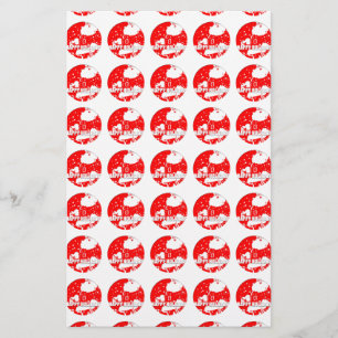 Happy Holidays Papeterie Vintage Santa Claus