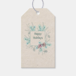 Happy Holidays Personalisiert Sentiment & Signatur Geschenkanhänger