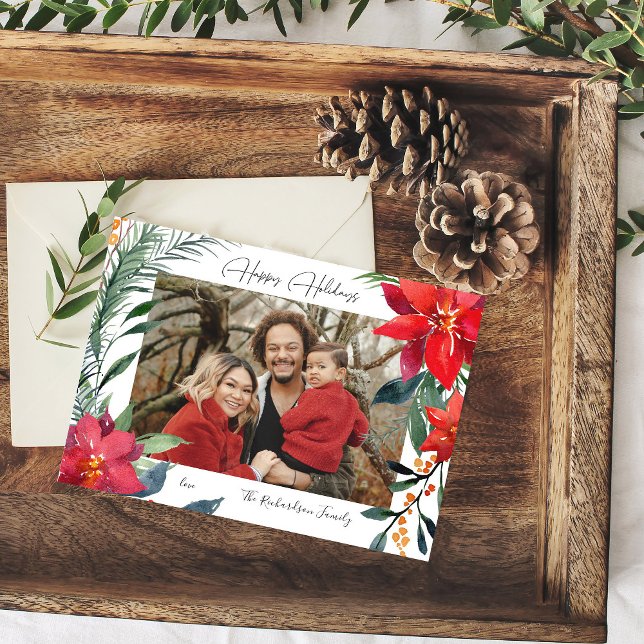 Happy Holidays Poinsettia Foto (Von Creator hochgeladen)