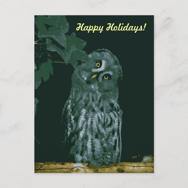 Happy Holidays Postcard Feiertagspostkarte (Vorderseite)