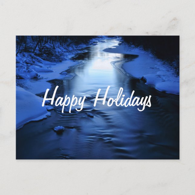 Happy Holidays Postcard Feiertagspostkarte (Vorderseite)