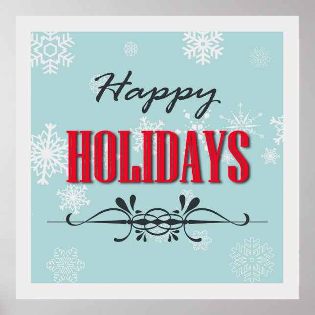 Happy Holidays Poster (Vorne)