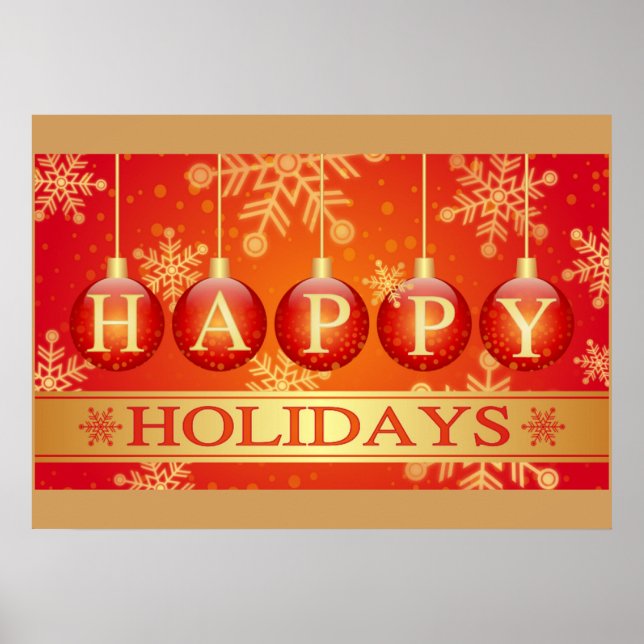 HAPPY HOLIDAYS POSTER (Vorne)