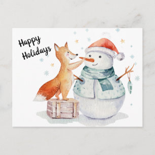 Happy Holidays Postkarte