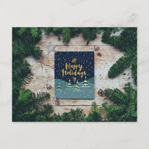 Happy Holidays Postkarte