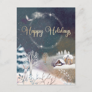 Happy Holidays Postkarte